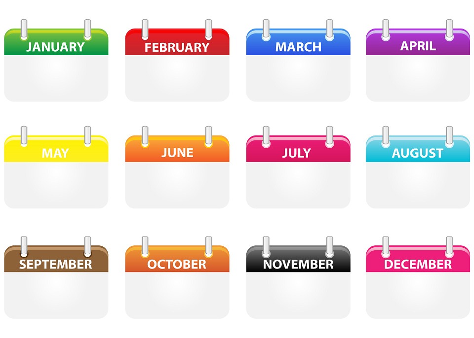 Organisez-vous avec le calendrier annuel